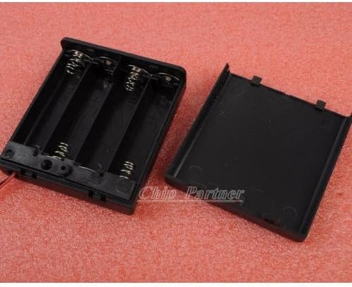 heartsea technology4XAA 4xAA 4*AA 6V Battery Holder Box Case Wire Omniseal with Shield