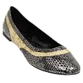 Michael Antonio Python Round Toe Flats - Brown