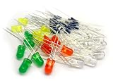 microtivity IL081 5mm Assorted LED w/ Resistors (5 Colors, Pack of 25)