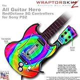 Rainbow Swirl Skin by WraptorSkinz TM fits All Sony PS2 Guitar Hero SG Guitar Controllers (GUITAR NOT INCLUDED)
