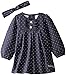 Calvin Klein Baby-Girls Infant Denim Dress with Headband