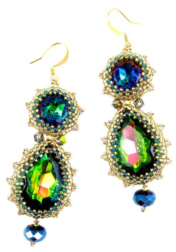 Beads East Decadent Beaded Earrings Kit by Ann Benson