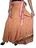 Womans Skirts Wraparound Boho Vintage Silk Sari Wrap Skirt Holiday Dress