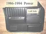 1986-1994 Chevrolet S-10 Pickup Black Replacement Door Panel Power Windows replaces OEM