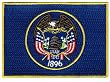 Utah State Flag Embroidered Patch Iron-On UT Emblem