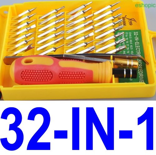 32-in-1 Screwdriver Repair Tool Set Home Professional - For PC, Mobile, Electronics, PSP, Etc.