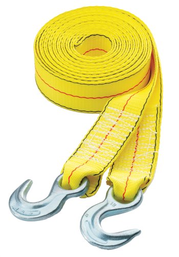 Highland 10177 30' x 2 Tow Strap with Hooks, 10,0 pound capacity