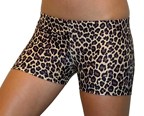 Gem Gear Leopard Spandex Shorts 2.5 in. Inseam 5 colors