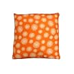 Thai Silk Decorative Pillow - Orange Dandelion Field (18x18")