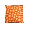 Thai Silk Decorative Pillow - Orange Dandelion Field (18x18")