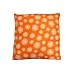 Thai Silk Decorative Pillow - Orange Dandelion Field (18x18")