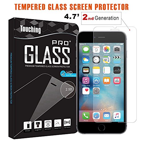 Touching 0.3mm 2.5D Round Edge 9H Hardness 2nd Generation Tempered Glass Screen Protector for Apple iPhone 6 / 6s