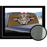 BLOODY SKULL&nbsp;16 x 54 - Rear Window Graphic - back compact pickup truck decal suv... by SignMission