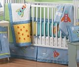 Sumersault Rocket Baby 4 pc Crib Set
