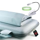 Amazon Kindle DX Hard Shell SLEEVE CASE Cover Pouch Carrying Bag with Extra Accessories Pocket-- SILVER + White Double Bright Amazon Kindle 2 LED Book Light + Vangoddy tm, Live*Laugh*Love wrist band!!!