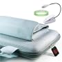Amazon Kindle DX Hard Shell SLEEVE CASE Cover Pouch Carrying Bag with Extra Accessories Pocket-- SILVER + White Double Bright Amazon Kindle 2 LED Book Light + Vangoddy tm, Live*Laugh*Love wrist band!!!