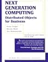 Next Generation Computing: Distributed Objects for Business (SIGS Reference Library)