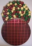 Review Scott's Cakes  / Scott's Cakes Holiday Mix Gourmet Chocolate Malt Balls in a Large Plaid Tin