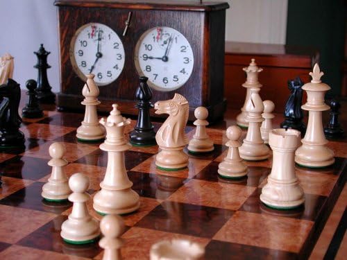 House of Staunton Royale Series Chessmen in Ebonized Boxwood