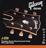 Gibson J200UL Deluxe Phos Bronze Ultra Light Acoustic Strings