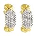 10K 0.50 Carat Diamond J-Hoop Earrings