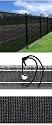 Residential Privacy Screen Fence Polyethylene 4x50 in Black