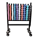 Cap Barbell Neoprene Dumbbell Set and Storage Rack
