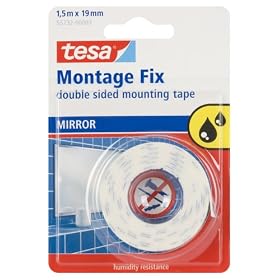 Tesa Mirror Double Sided Mounting tape, 19 mm x 1.5 m