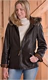 Women's Marie Claire Leather Coat