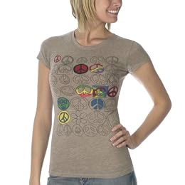 Marker Peace Vintage Tee - Heather Walnut