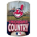 MLB Cleveland Indians Wood Signs