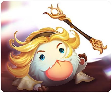 Creative Design Mouse Pad Rectangle Mouse Pad Gaming Mousepad Lux League Of Legends Poro Champion Rectangle Non-Slip Mousepad Water Resistent Oblong Gaming Mouse Pads