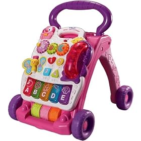 VTech - Baby 80-061774 - Trotteur parlant - 2 en 1 - rose - Langue : allemand (Import Allemagne)