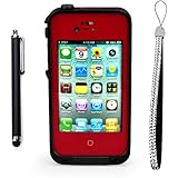 Generic MC0114 Cell Phone Case for iPhone 4 4s - Non-Retail Packaging - Red