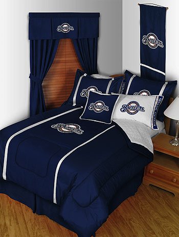 MLB Milwaukee Brewers MVP Twin Comforter and Sheets