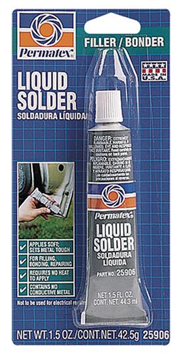 Permatex 25906 Liquid Solder, 1.5 Fl. Oz. Tube