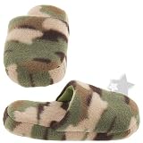 Green Camo Slippers for Toddlers and Boys