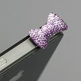 Purple / Earphone jack accessory / Bow Dust Plug / Ear Cap / Ear Jack For iPhone / iPad / iPod Touch / 3.5mm (7232-5)