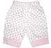 Sweet Potatoes White Pants with Pink Rose Bud Print 2T - 4T