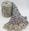 Handmade Chunky Knit Soft Acrylic Scarf - April Flower Fields (100% Knitted By Hand/extra Large)
