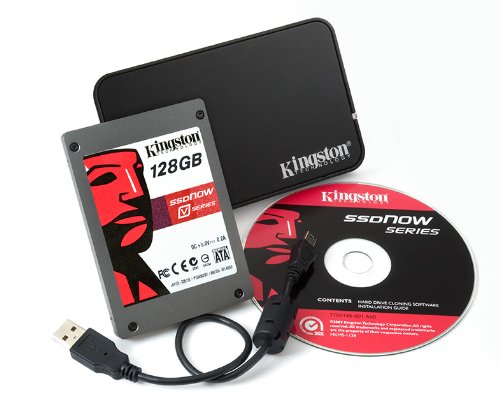 Kingston SSDNow V Series 128 GB SATA 3 GB/s 2.5- Inch Solid State Drive with Notebook Upgrade Kit Bundle SNV425-S2BN/128GB