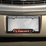 NBA Miami Heat Black Plastic License Plate Frame