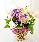 【冷蔵便でお届け】花由 誕生花の生花アレンジ5000円【9月】ムーンシャイン【誕生日プレゼント フラワー 敬老の日】