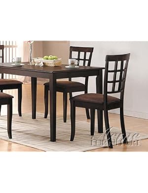 Set of 2 New Cardiff Design Dining Chair in Expresso Finish ACS 60851