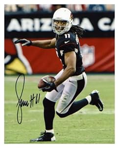 Larry Fitzgerald Arizona Cardinals Autographed 8'' x 10'' Ball in Left Hand Photograph - Memories - Mounted Memories Certified