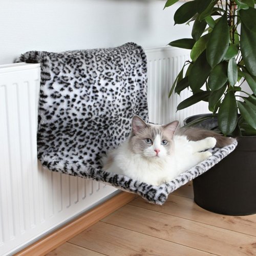 Trixie 43148 Liegemulde f&uuml;r die Heizung, Schneeleopard, 58 &times; 30 &times; 38 cm