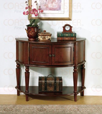 Coaster Storage Entry Way Console Table Hall Table - Brown Finish
