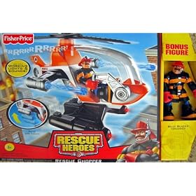 Fisher-Price Rescue Heroes Rescue Chopper With Billy Blazes Figure