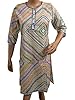 Tunic Dress White Printed Cotton Kurta