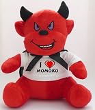 Plush Devil Toy with I Love Momoko T-shirt